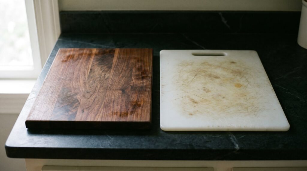 Holz oder Kunststoff: Was ist in der Küche wirklich hygienischer?